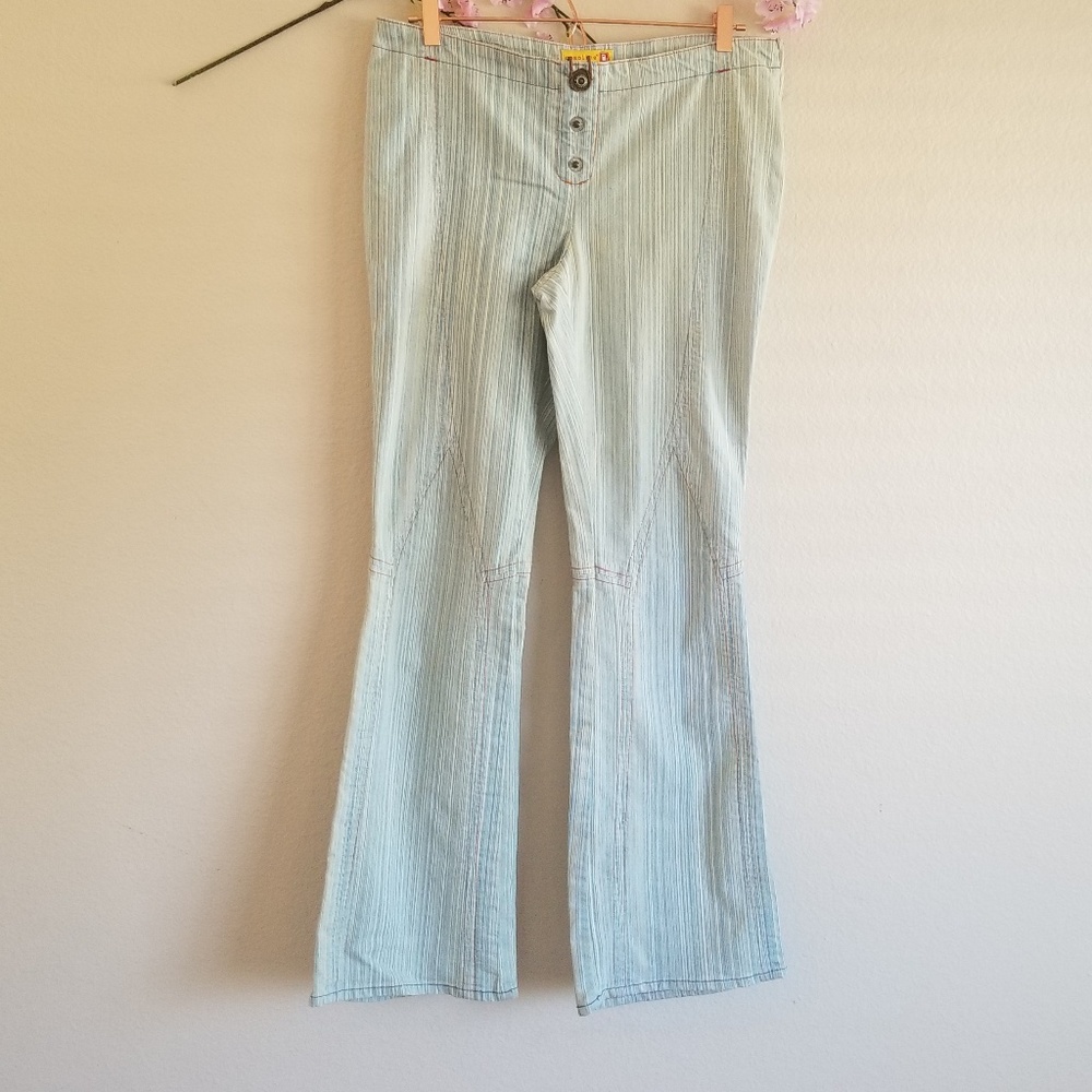 Vintage Gasoline Flare Jean's size 11 - Picture 3 of 9